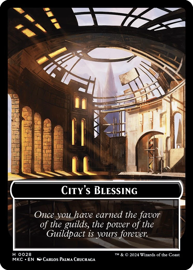 City's Blessing // Zombie Double-Sided Token (28 // 11) (MKC)
