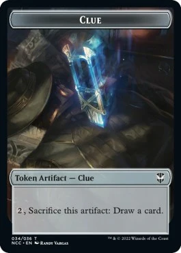 Clue // Elemental (005) Double-Sided Token (34 // 5)