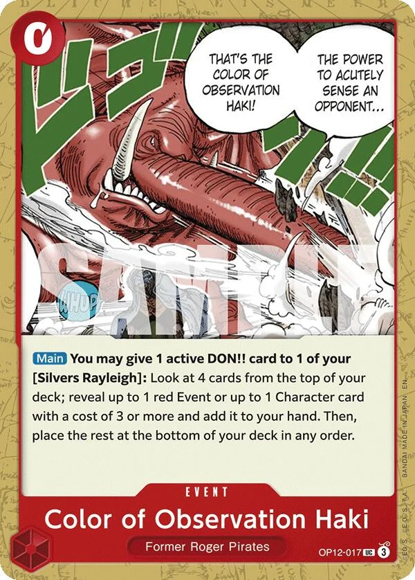 Color of Observation Haki (OP12-017) (Legacy of the Master)