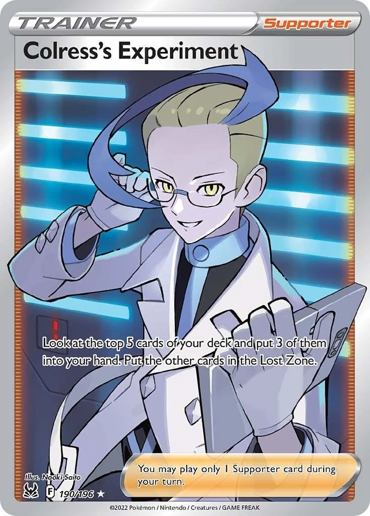 Colress's Experiment (Full Art) (190/196) (SWSH11: Lost Origin)
