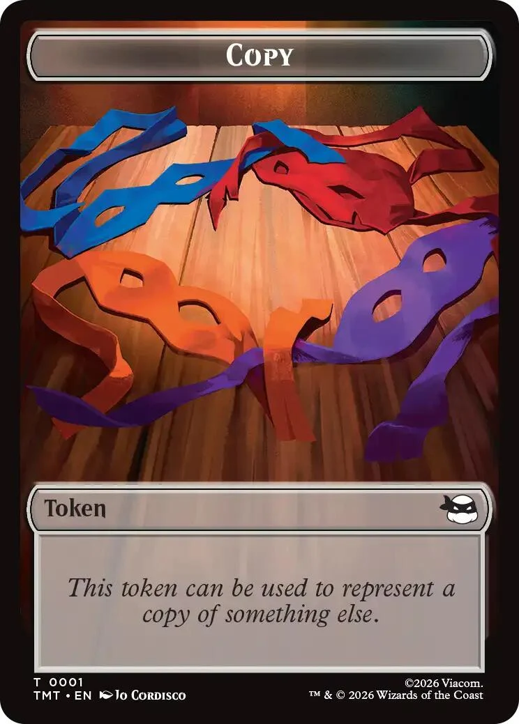 Copy // Mutagen Double-Sided Token (1 // 9) (Teenage Mutant Ninja Turtles)