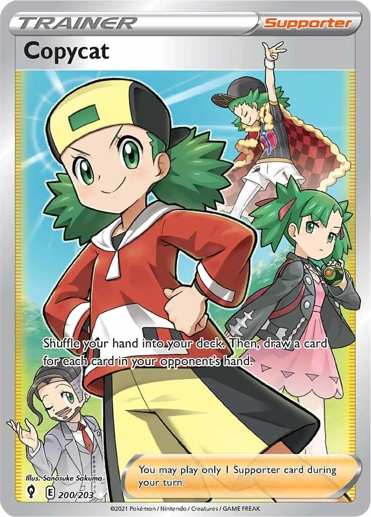 Copycat (Full Art) (200/203) (SWSH07: Evolving Skies)