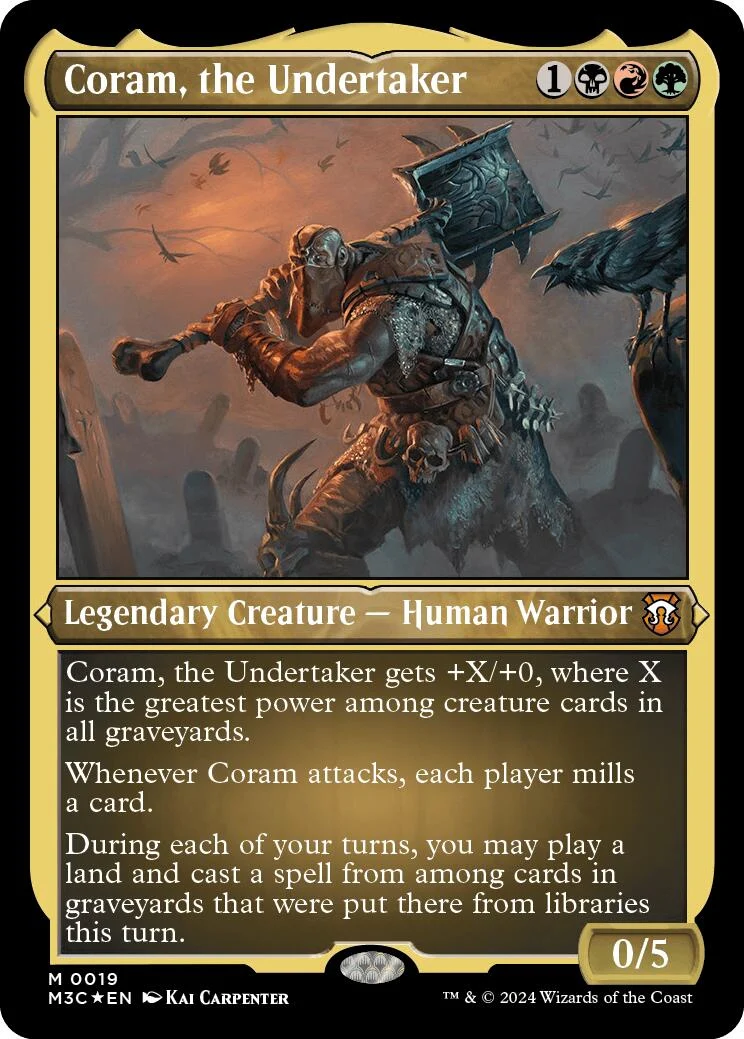 Coram, the Undertaker (Foil Etched) (19) (Modern Horizons 3)