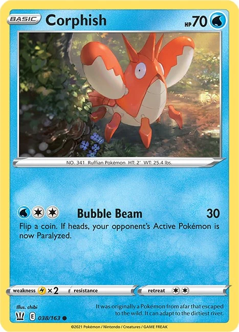 Corphish (038/163) (SWSH05: Battle Styles)