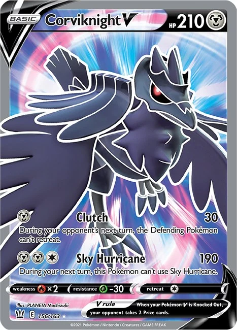 Corviknight V (Full Art) (156/163) (SWSH05: Battle Styles)