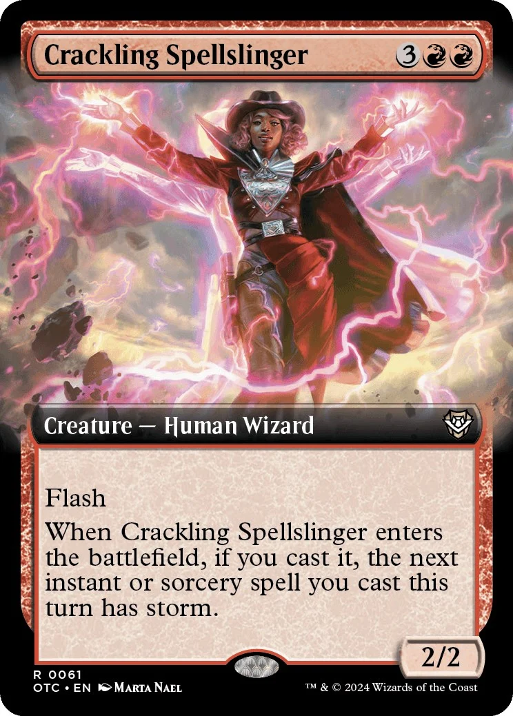 Crackling Spellslinger (Extended Art) (61)