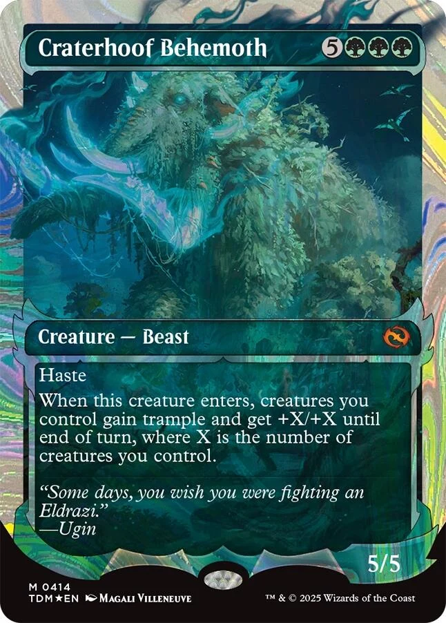 Craterhoof Behemoth (Showcase) (Halo Foil) (414) (Tarkir: Dragonstorm)