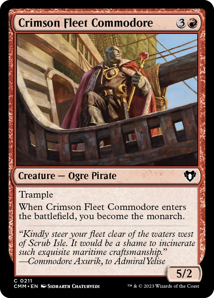 Crimson Fleet Commodore (211) (Commander Masters)
