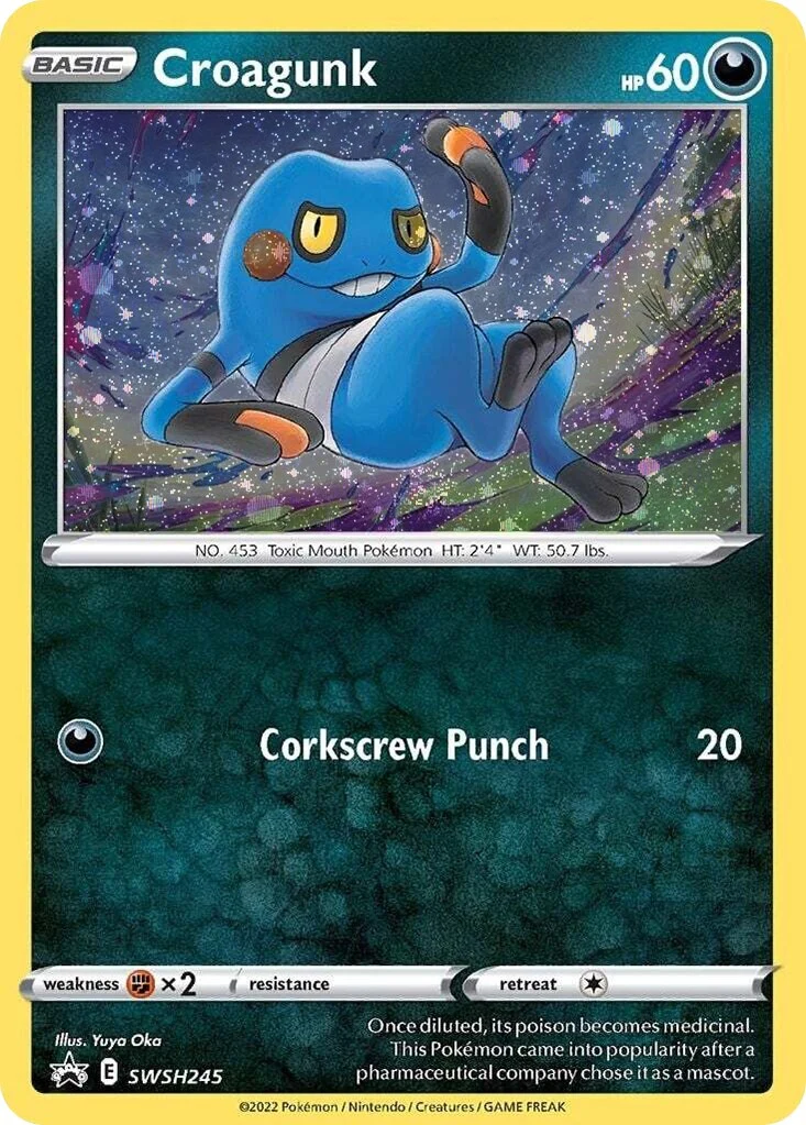 Croagunk - SWSH245 (Cosmos Holo) (SWSH245) (SWSH: Sword & Shield Promo Cards)