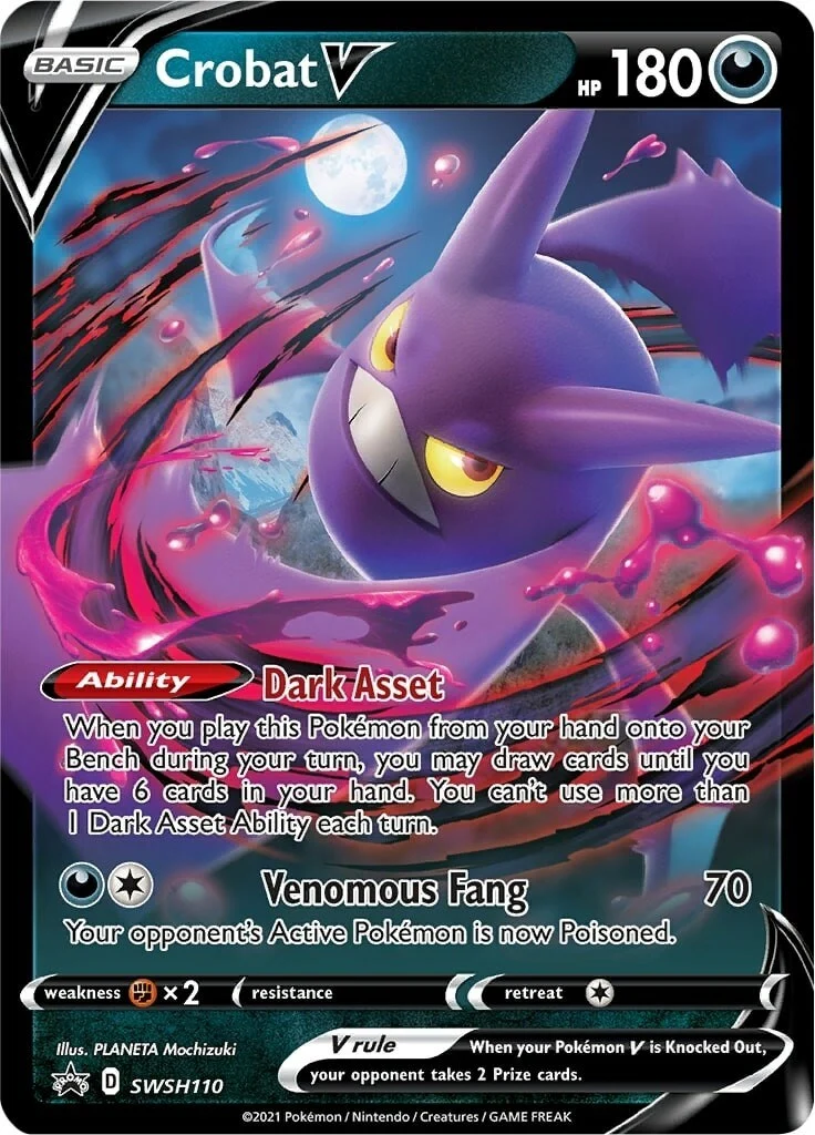 Crobat V - SWSH110 (SWSH110) (SWSH: Sword & Shield Promo Cards)