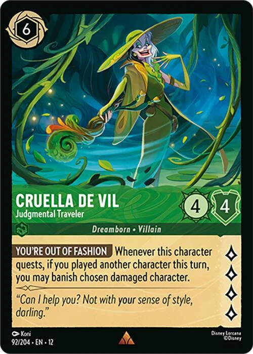 Cruella De Vil - Judgmental Traveler (92/204) (Wilds Unknown)