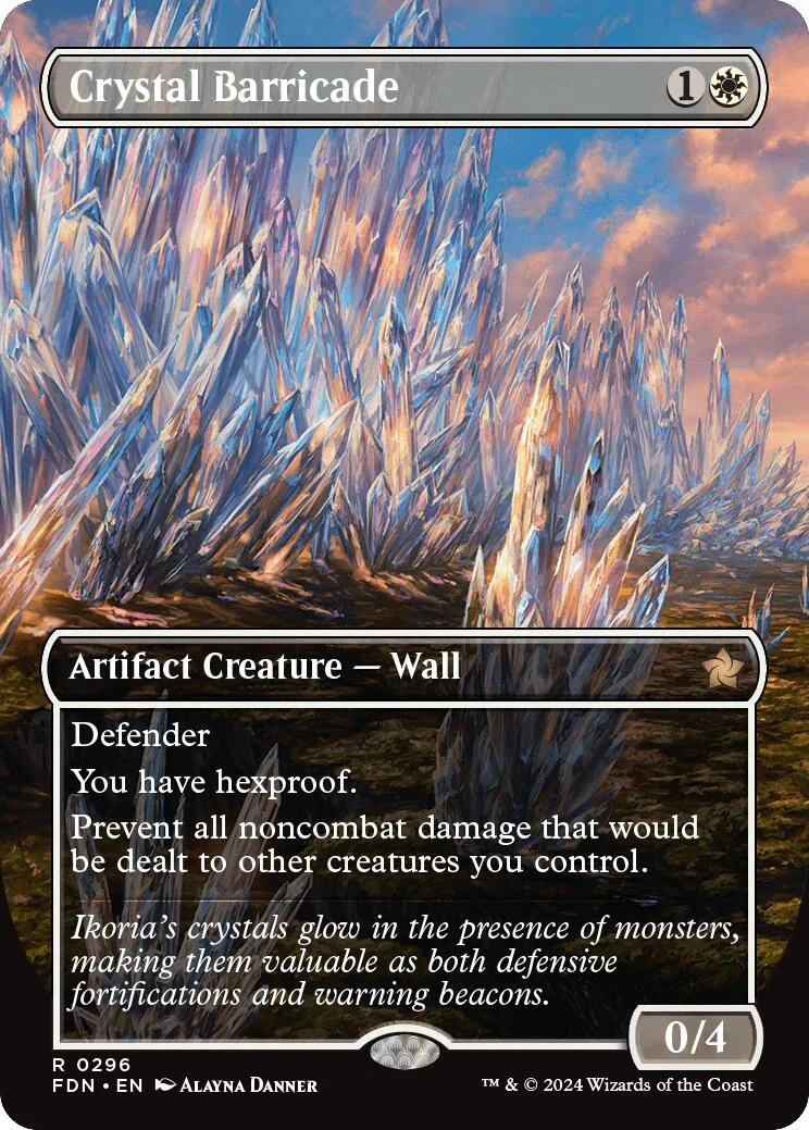 Crystal Barricade (Borderless) (296) (Foundations)
