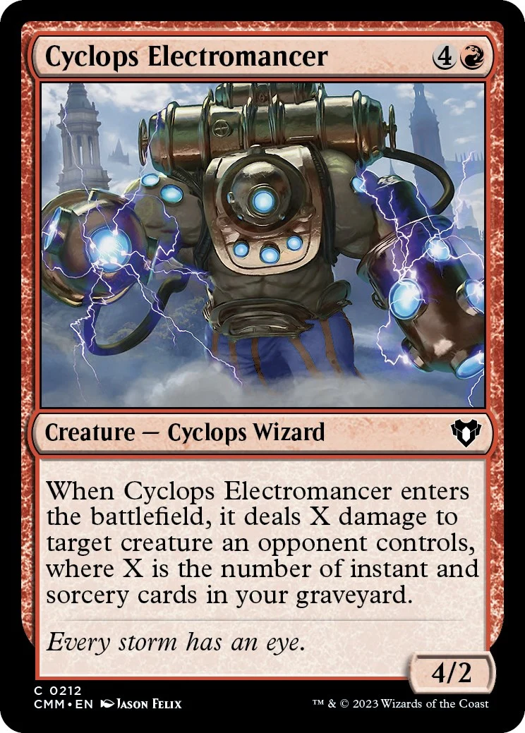 Cyclops Electromancer (212) (Commander Masters)