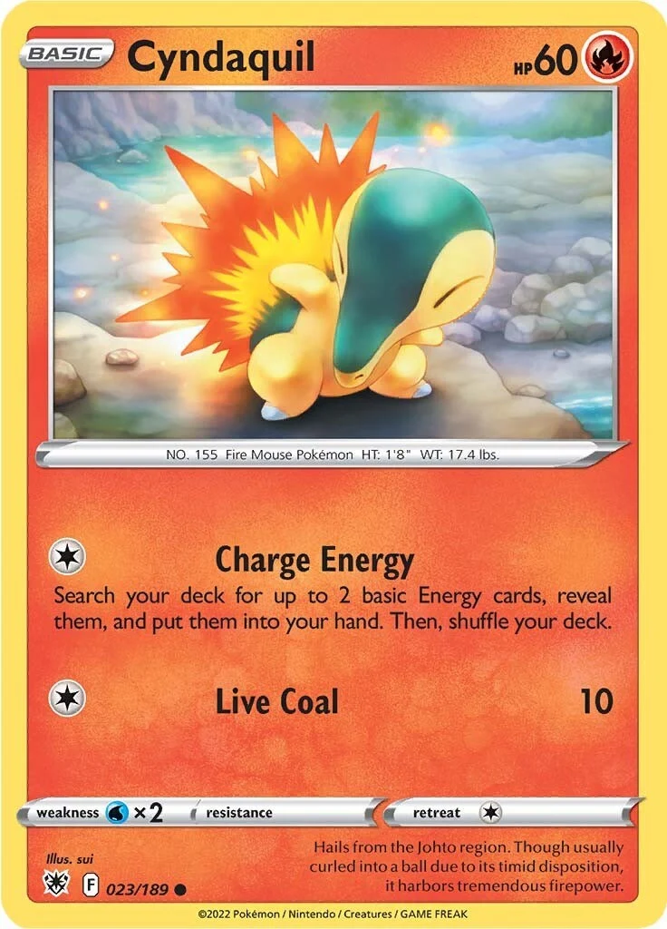 Cyndaquil (023/189) (SWSH10: Astral Radiance)