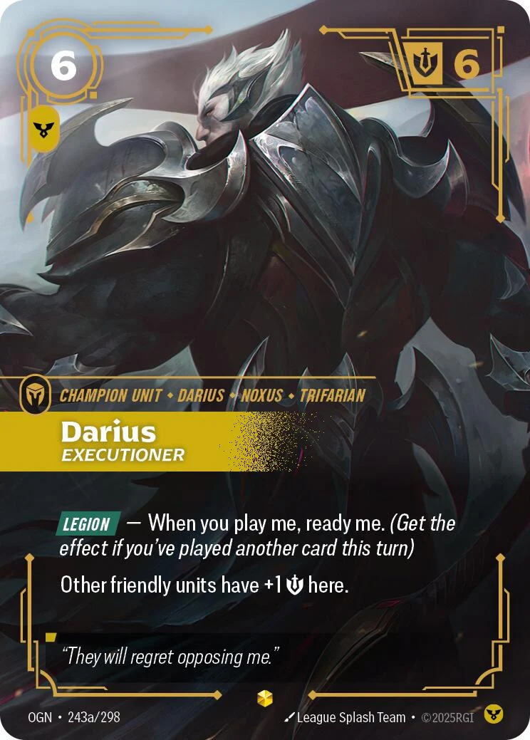 Darius - Executioner (Alternate Art) (243a/298) (Origins)