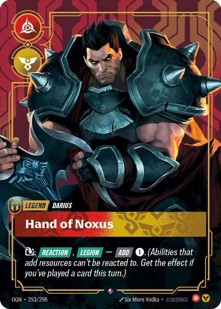 Darius - Hand of Noxus (Metal) (253/298) (Riftbound Organized Play Promotional Cards)