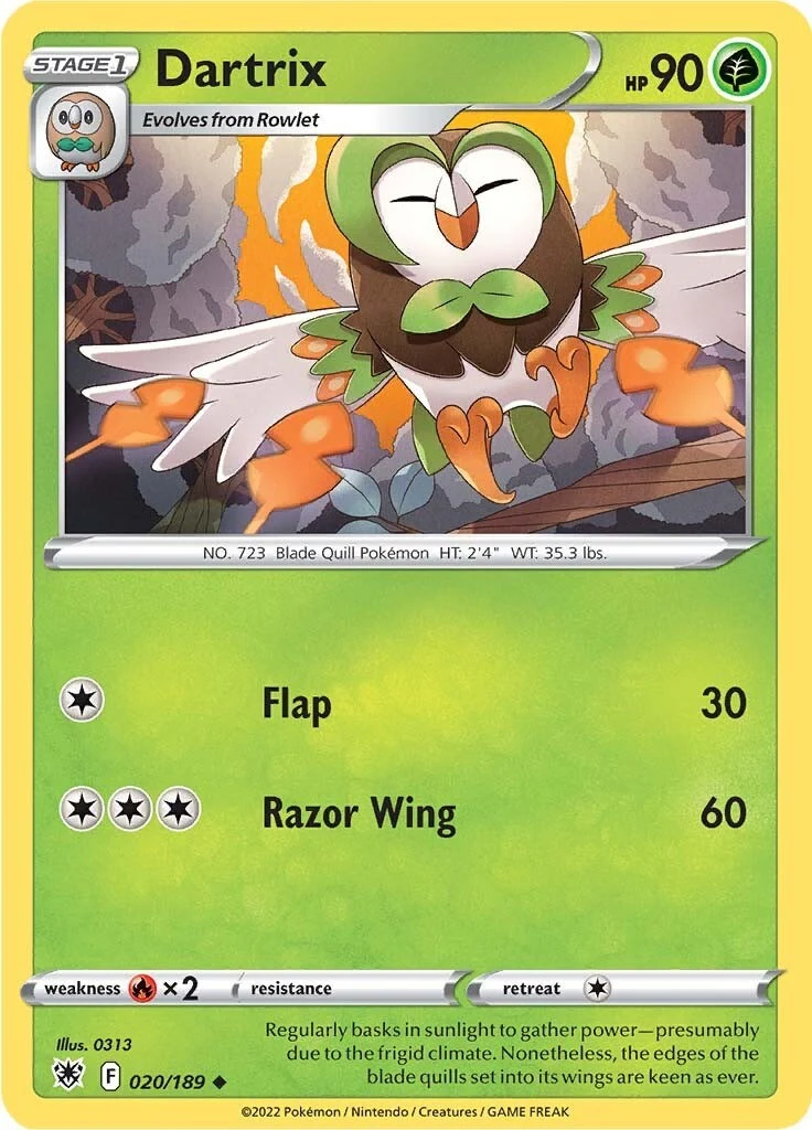 Dartrix (020/189) (SWSH10: Astral Radiance)