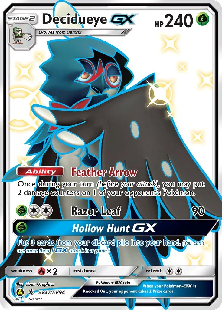 Decidueye GX (SV47/SV94) (Hidden Fates: Shiny Vault)