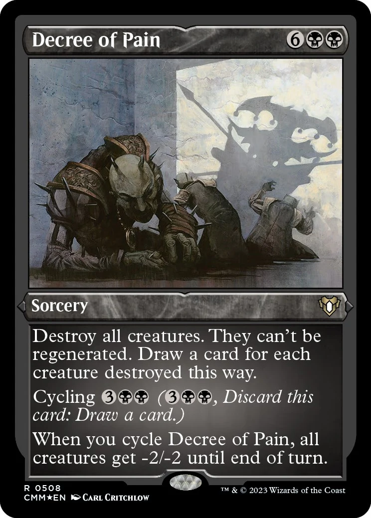 Decree of Pain (Foil Etched) (508) (Commander Masters)