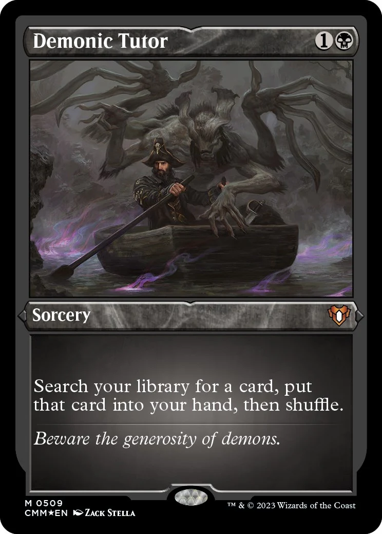 Demonic Tutor (Foil Etched) (509) (Commander Masters)
