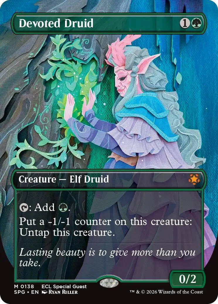 Devoted Druid (Borderless) (138) (Special Guests)