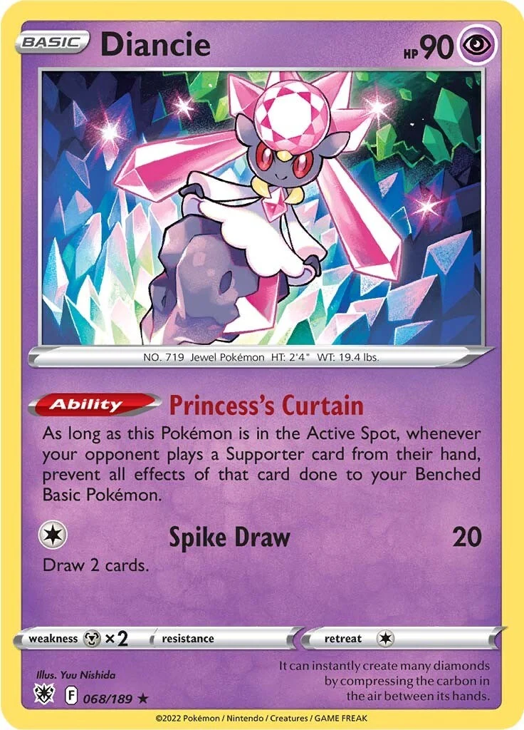 Diancie (068/189) (SWSH10: Astral Radiance)