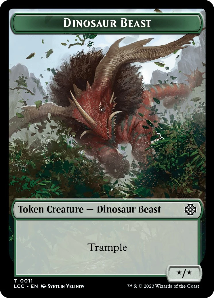 Dinosaur Beast // Dinosaur Double-Sided Token (11 // 10)