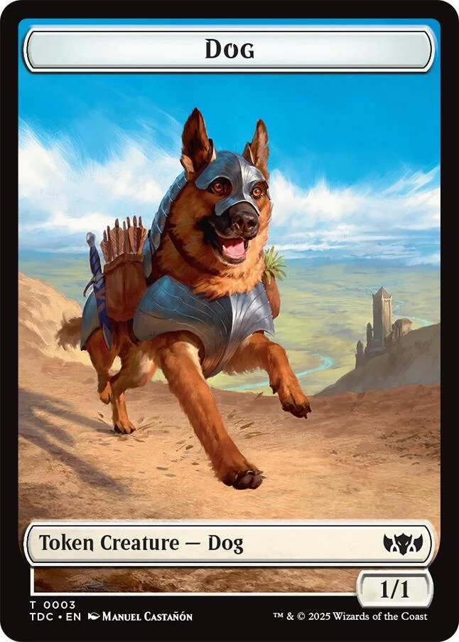 Dog // Goblin Double-Sided Token (3 // 12)