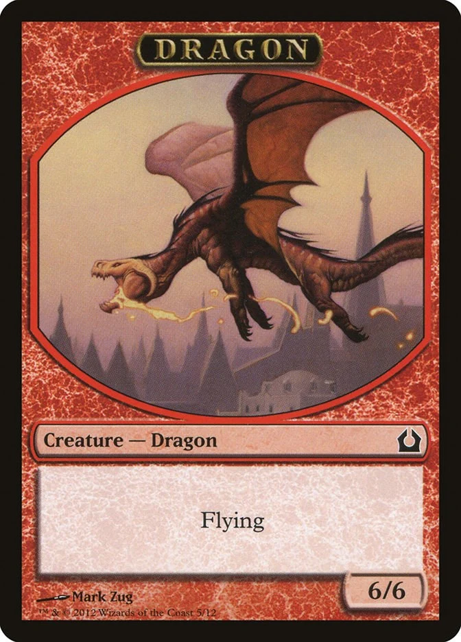 Dragon Token (5) (Return to Ravnica)