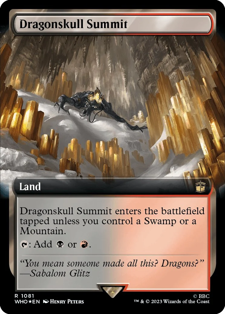 Dragonskull Summit (Extended Art) (Surge Foil) (1081) (Universes Beyond: Doctor Who)
