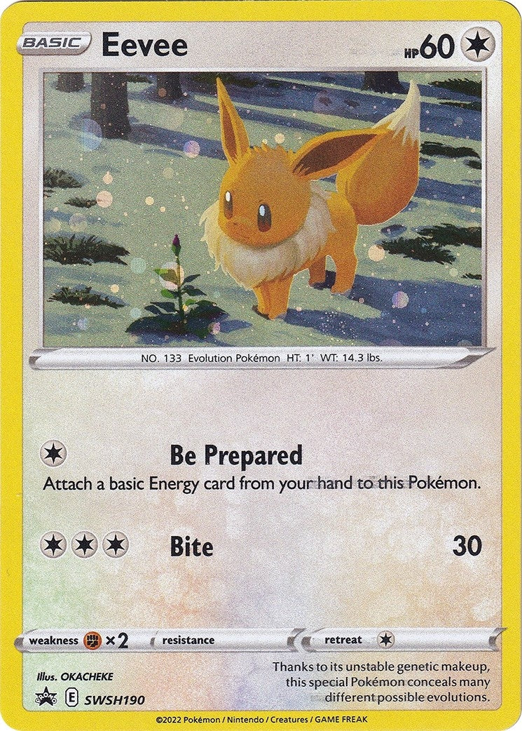 Eevee - SWSH190 (SWSH190) (SWSH: Sword & Shield Promo Cards)