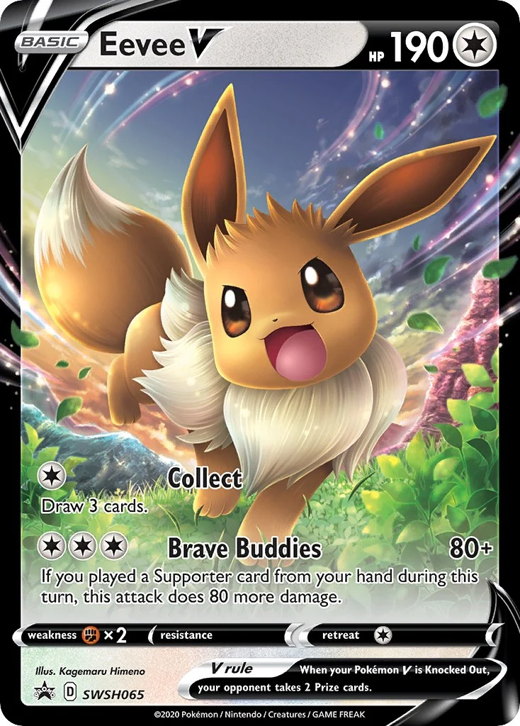 Eevee V - SWSH065 (SWSH065) (SWSH: Sword & Shield Promo Cards)