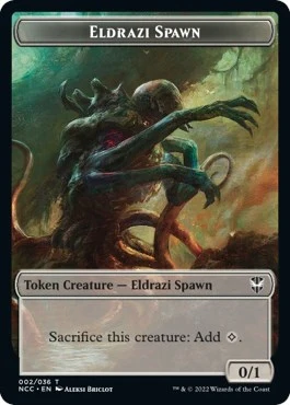 Eldrazi Spawn // Human Double-Sided Token (2 // 7)