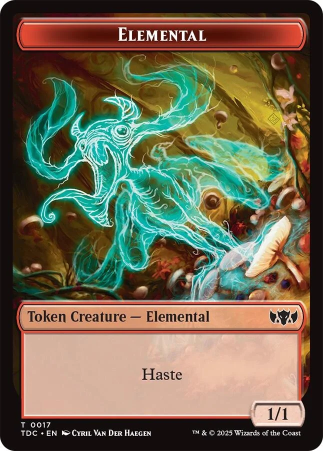 Elemental (0017) // Warrior Double-Sided Token (17 // 13)