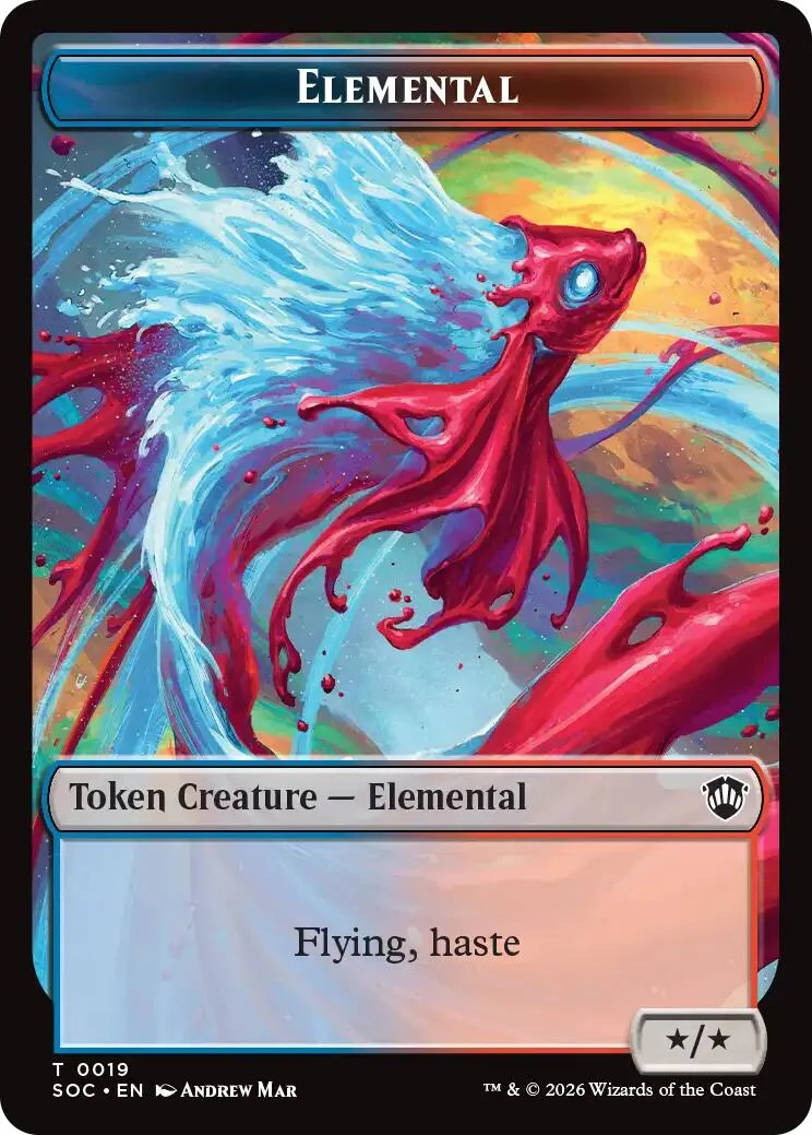 Elemental (0019) // Copy Double-Sided Token (19 // 1) (Secrets of Strixhaven)