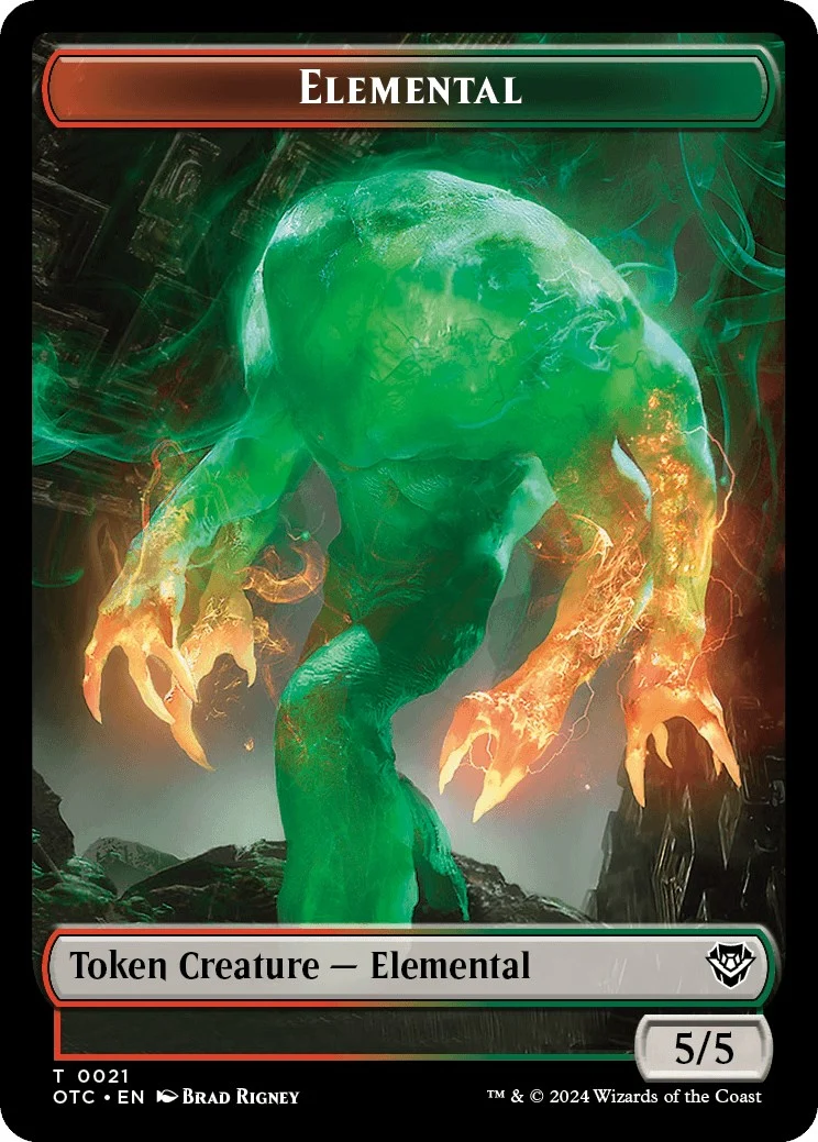 Elemental (0021) // Angel Double-Sided Token (21 // 3)