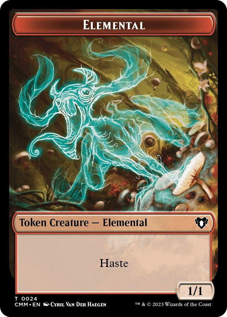Elemental (0024) // Phyrexian Germ Double-Sided Token (24 // 16) (Commander Masters)