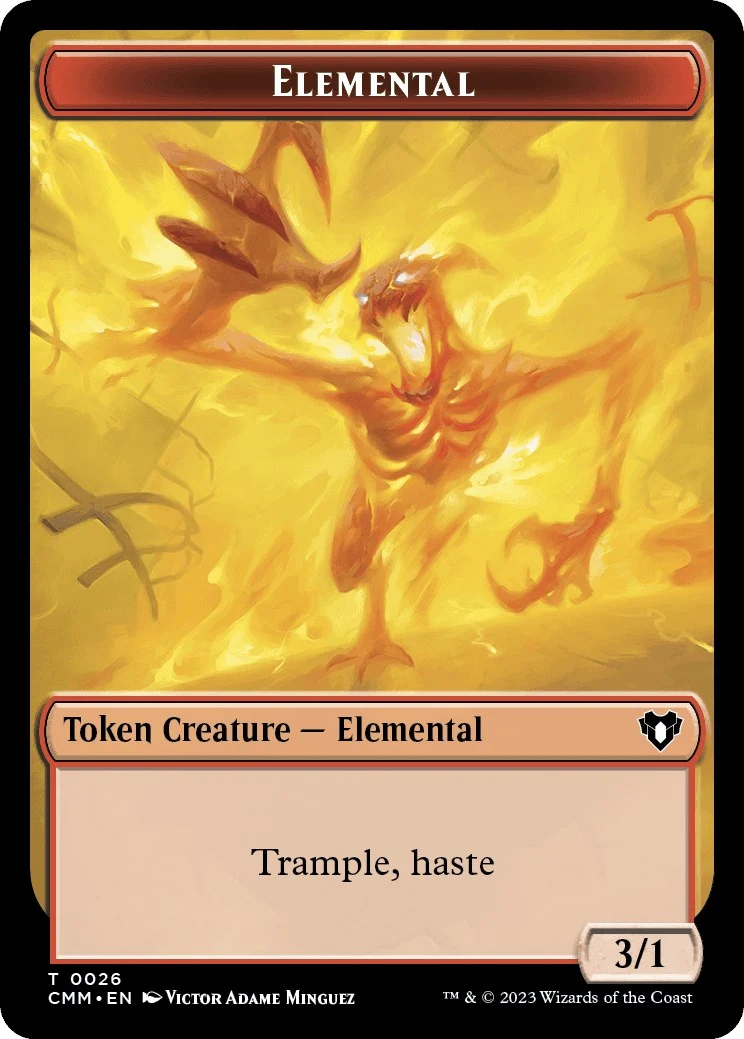 Elemental (0026) // Ogre Double-Sided Token (26 // 28) (Commander Masters)