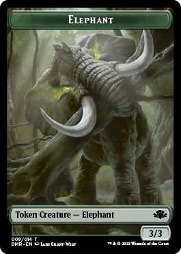 Elephant // Construct Double-Sided Token (9 // 14)