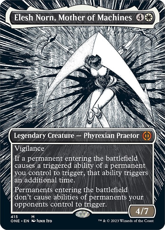 Elesh Norn, Mother of Machines (Borderless) (415) (Phyrexia: All Will Be One)