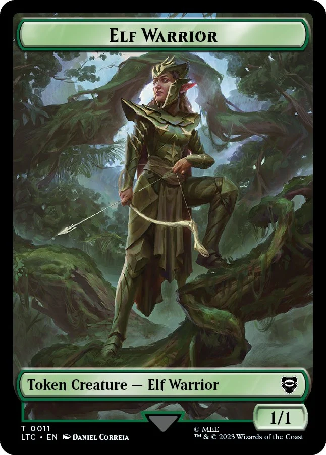 Elf Warrior // Bird (0006) Double-Sided Token (11 // 6)