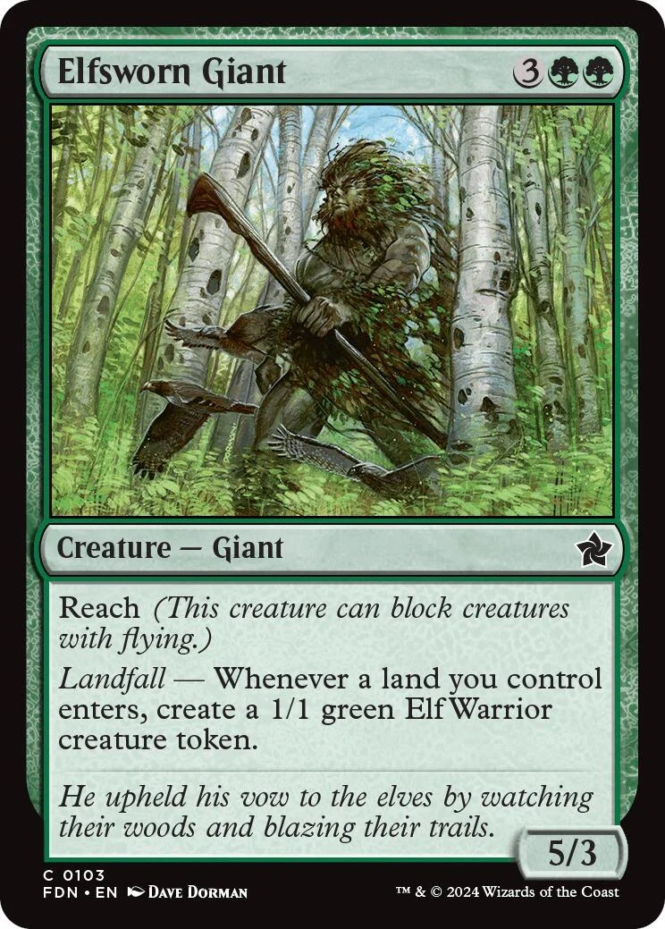 Elfsworn Giant (103) (Foundations)