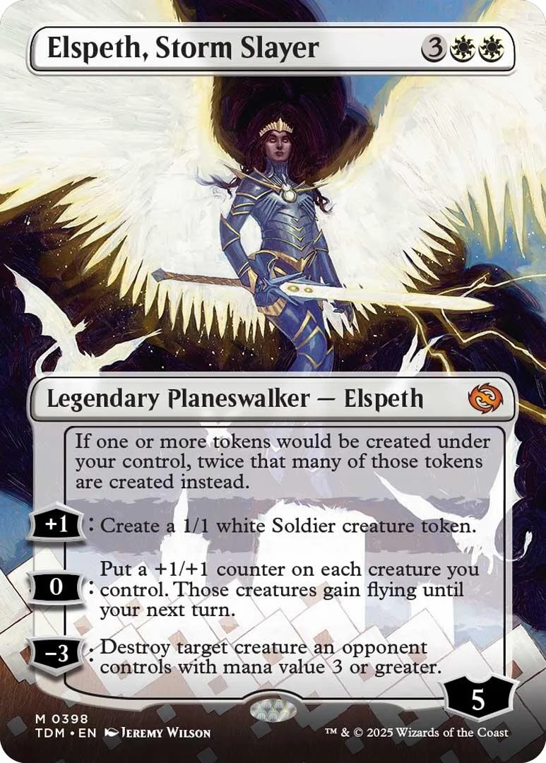 Elspeth, Storm Slayer (Borderless) (398) (Tarkir: Dragonstorm)