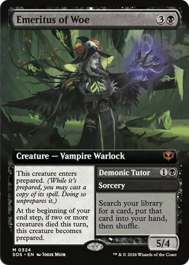Emeritus of Woe (Extended Art) (324) (Secrets of Strixhaven)