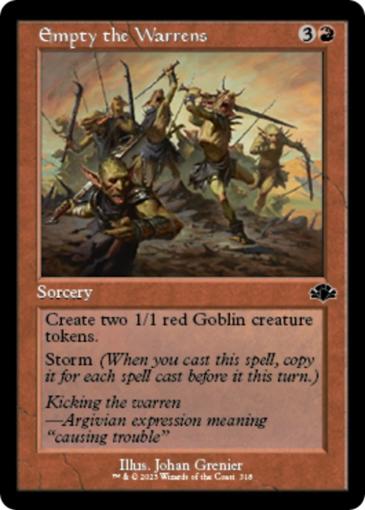 Empty the Warrens (Retro Frame) (318)