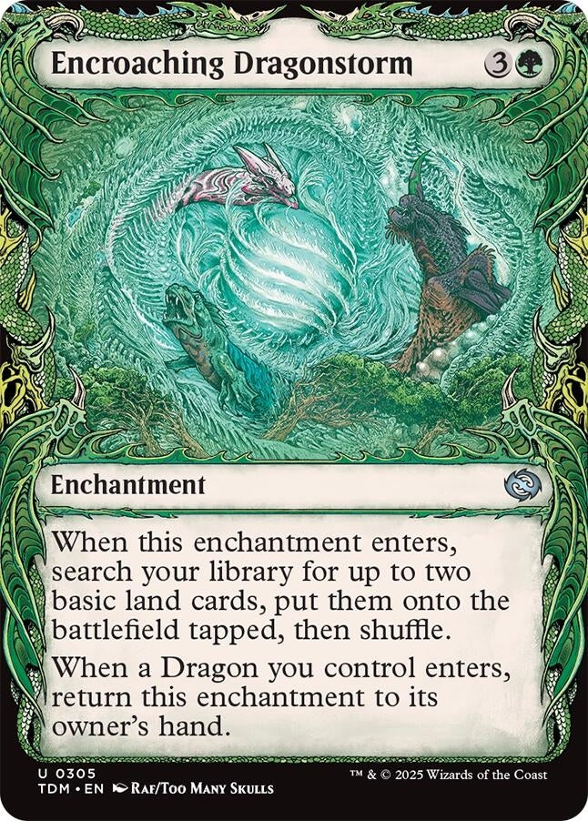 Encroaching Dragonstorm (Showcase) (305) (Tarkir: Dragonstorm)