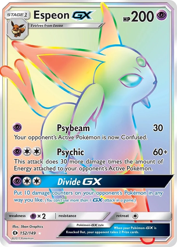 Espeon GX (Secret) (152/149) (SM Base Set)