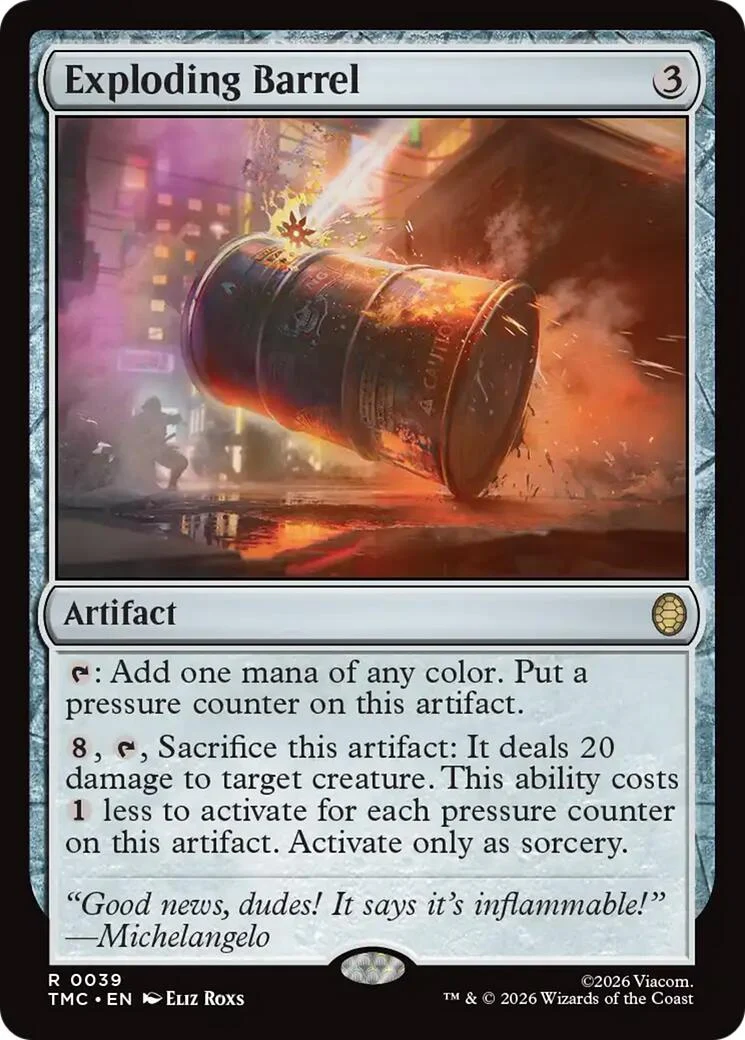 Exploding Barrel (39) (Teenage Mutant Ninja Turtles)
