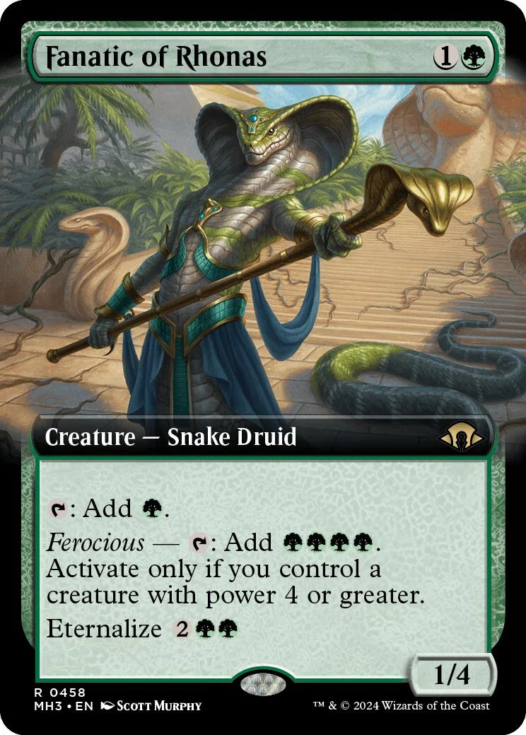 Fanatic of Rhonas (Extended Art) (458) (Modern Horizons 3)