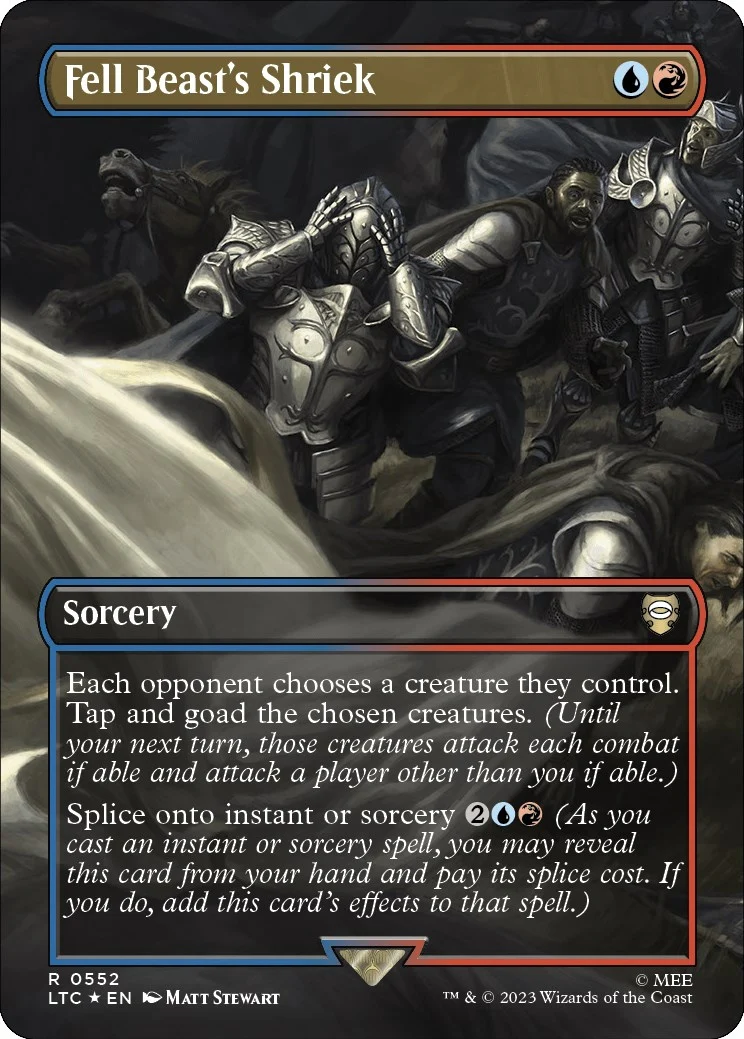 Fell Beast's Shriek (Borderless) (Surge Foil) (552)